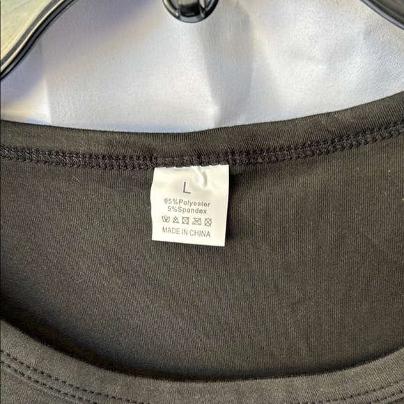 Black T-Shirt with Champagne Bottle Print - Picture 3 of 3